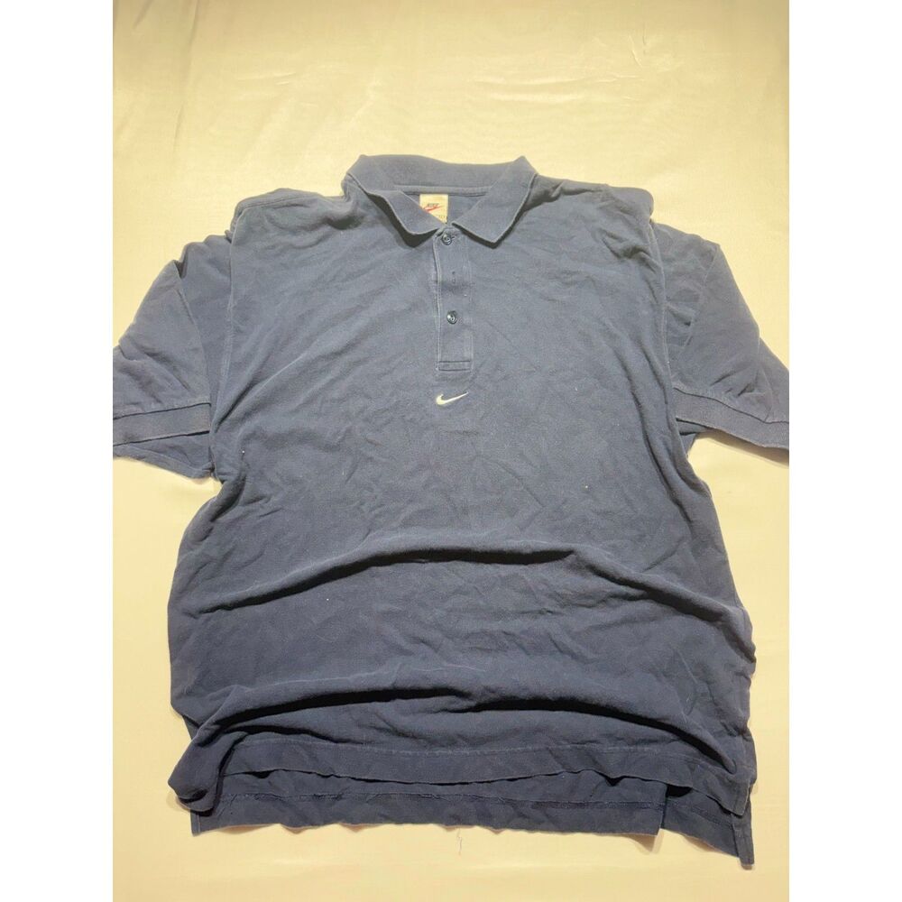 Vintage Nike Navy Blue Polo Shirt